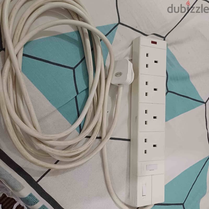 MASTERPLUG 4 WAY Power Extension, 5M, SXG-5M – White 1