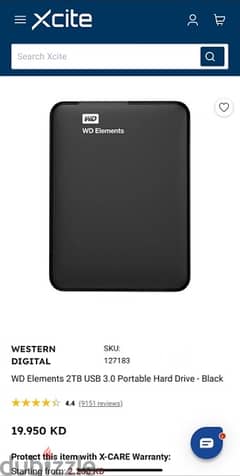 western digital external hd 2TB new box pack