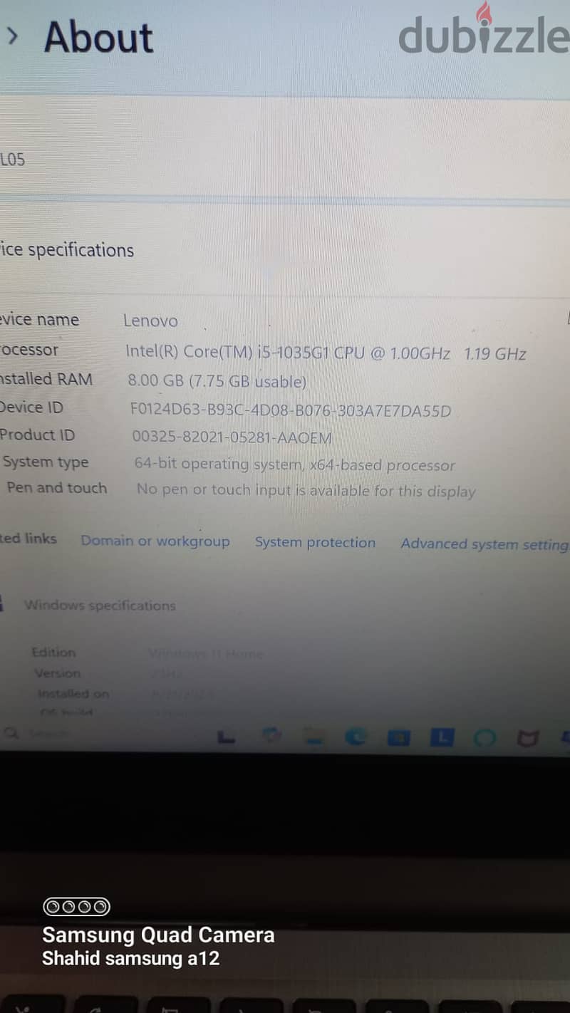 Lenovo Core i 5 10th Gen 4