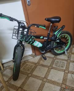 Green and black bike