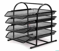 3/4layer Metal Storage Rack, A4 Paper File Storag Tray, Kitchen Bathro