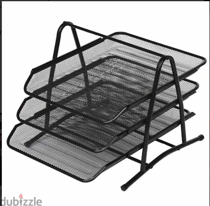 3/4layer Metal Storage Rack, A4 Paper File Storag Tray, Kitchen Bathro 1