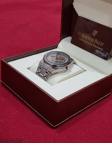 Audemars Piguet Men's Silver Skeleton Watch - Automatic, New in Box 0