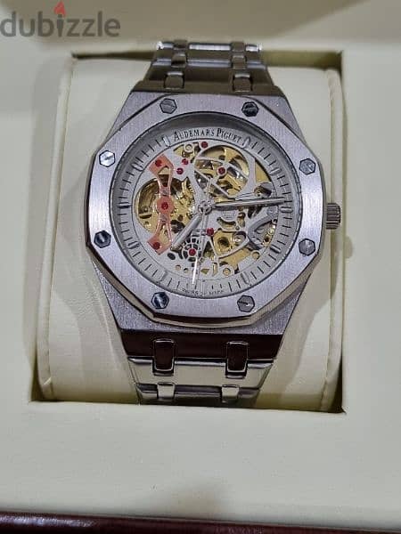 Audemars Piguet Men's Silver Skeleton Watch - Automatic, New in Box 7