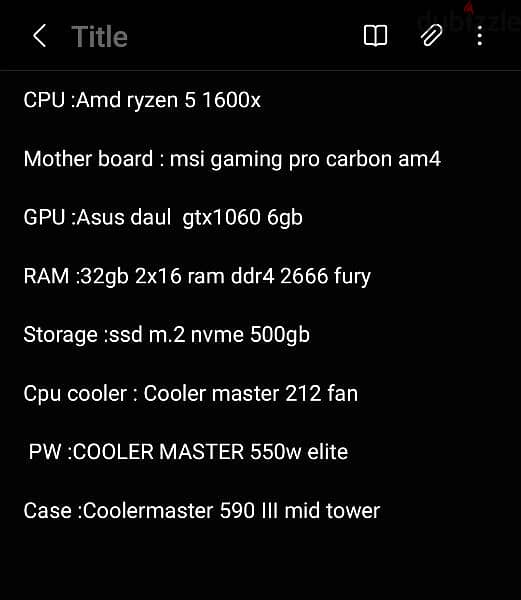 asus 1060 6gb amd 1600x pc 0