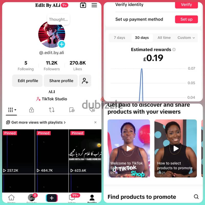 Tiktok Accounts for sale message me for order and inquiries whatsapp 2