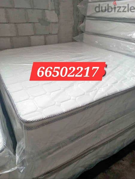 Brand new medicated mattress and bed frame and WhatsApp  66502217 9