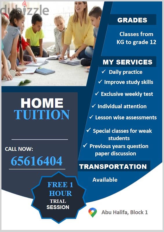 TUITION AVAILABLE FOR ALL CLASSES FROM KG TO GRADE 10l2 BY A INDIAN LA 0