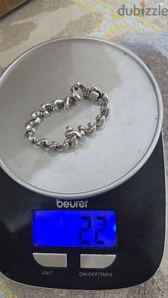 Rare macaroni italy sterling silver bracelet 4