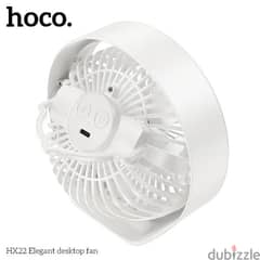 hoco hx22 handled fan 3 speed with light 0