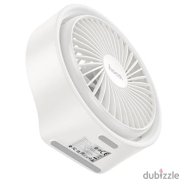 hoco hx22 handled fan 3 speed with light 1