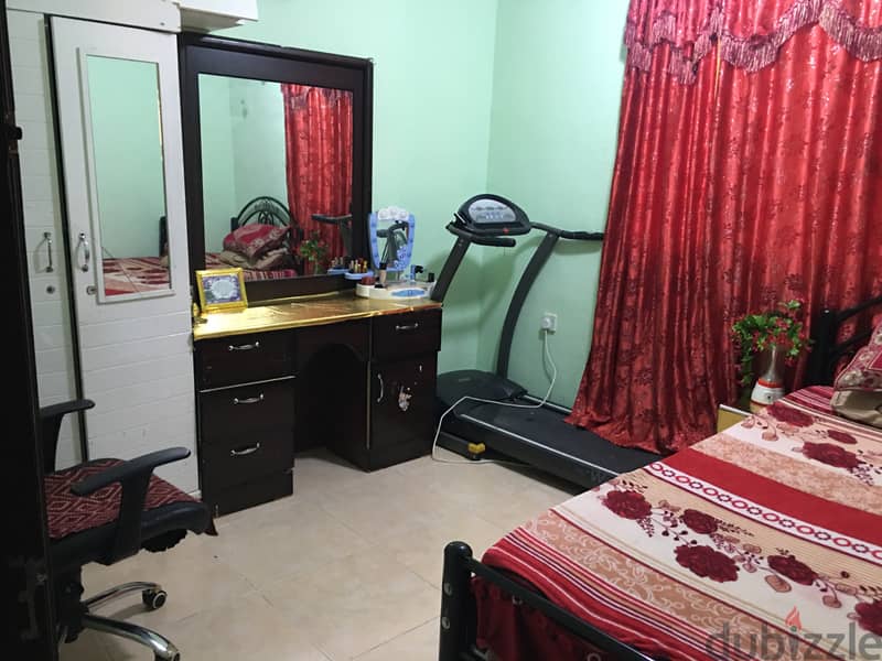 1  furnished room available for rent only for working lady in block1 1