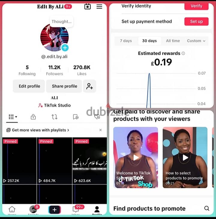 Tiktok Accounts for sale message me for order and inquiries 0