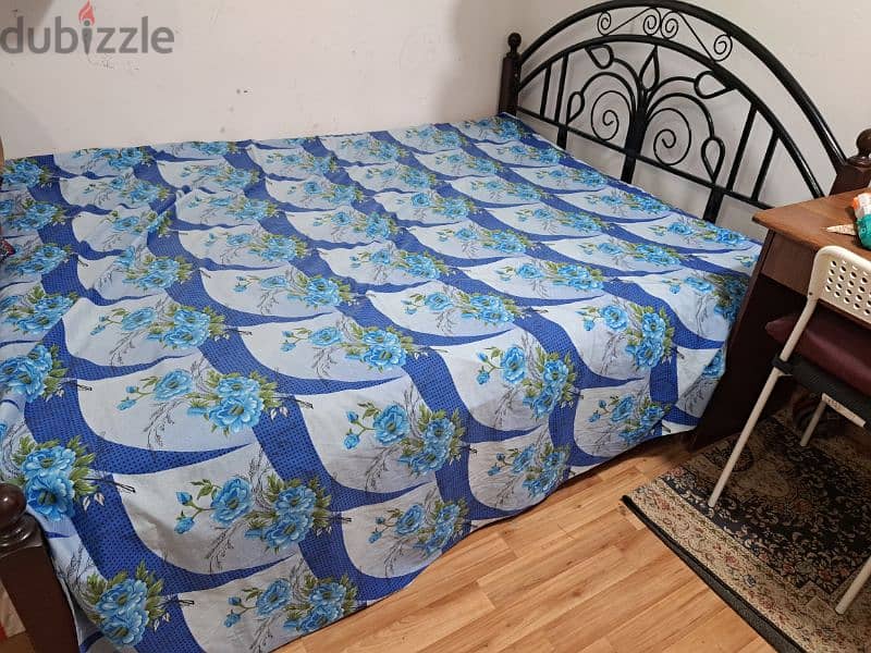 steel cot with medicated mattress 2