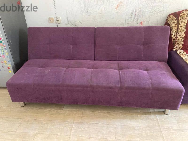 urgent :Bed Cum Sofa abu halifa 15 kd only 1