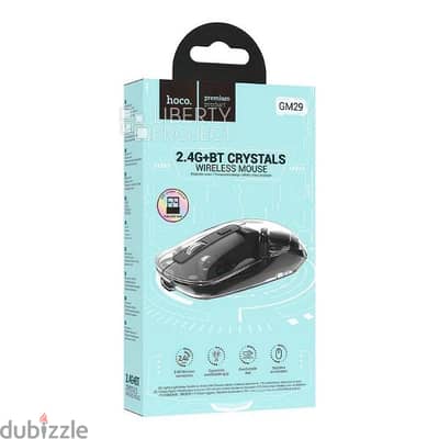 2.4G+BT Crystal Wireless Mouse GM29