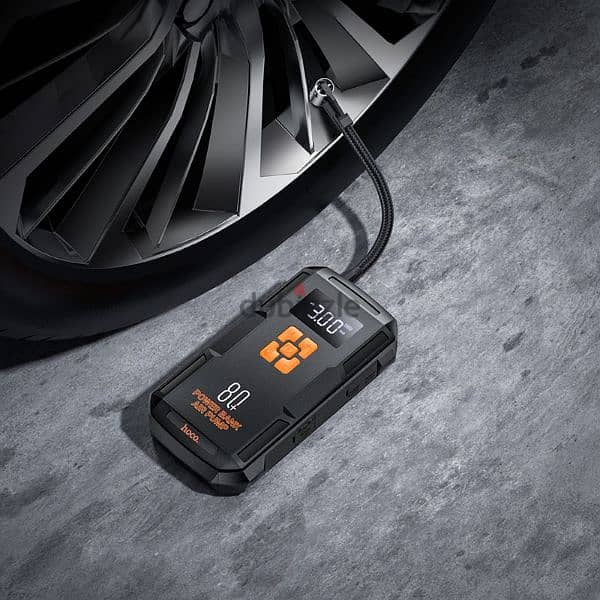 hoco qs2 car jumper + air compressor + powerbank 8000mah new 1