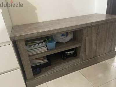 TV table with cabin