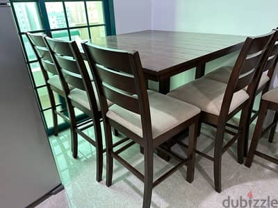 dining table and 6 chairs