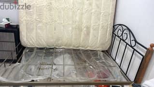 Urgent sale - Iron bed and Matress