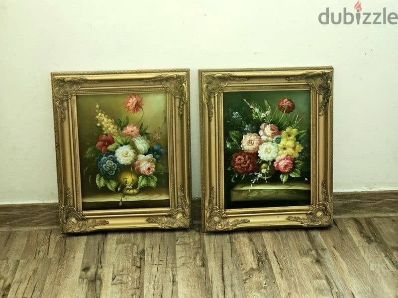 Beautiful oily flower painting 1