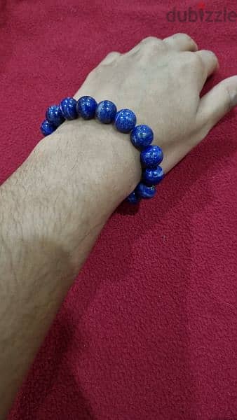 Big Gemstone Bracelet (Tiger Eye , Lapis Lazuli) 2