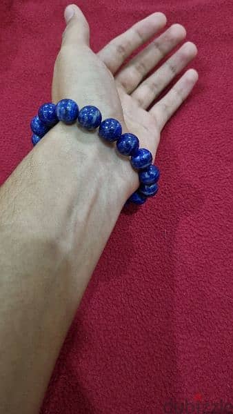 Big Gemstone Bracelet (Tiger Eye , Lapis Lazuli) 3