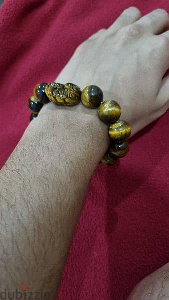 Big Gemstone Bracelet (Tiger Eye , Lapis Lazuli) 4