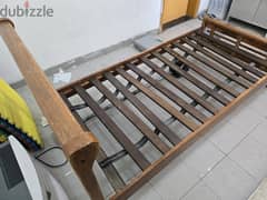 Rubber Wood  Single Bed frame from Home Center.