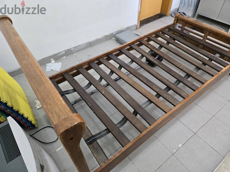 Rubber Wood  Single Bed frame from Home Center. 0