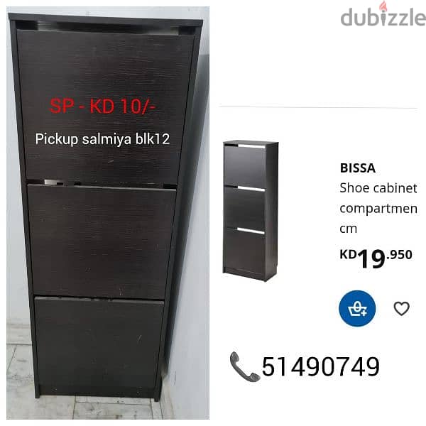 BISSA Shoe Cabinet Compartment 0