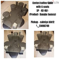 Centre Coffee Table  with 6 Seats DANUBE HOMES 0