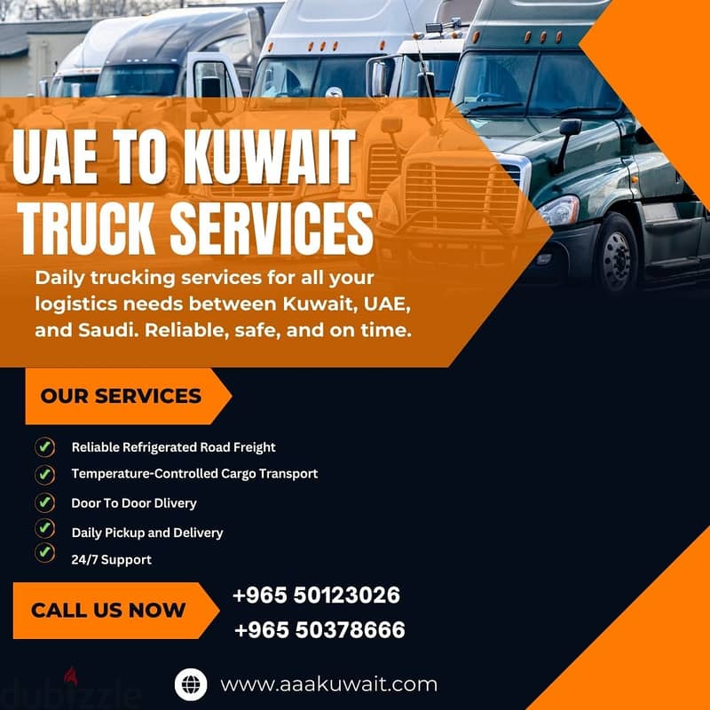 Reliable Daily Freight: Saudi-Kuwait-UAE 2