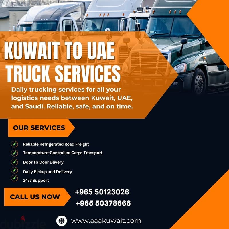 Reliable Daily Freight: Saudi-Kuwait-UAE 3