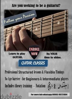 Guitar Classes by Professional Instructor/teacher.