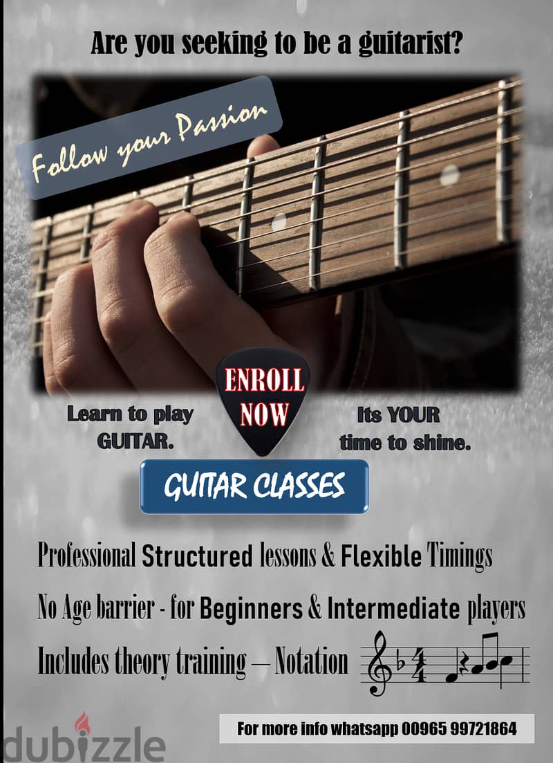 Guitar Classes by Professional Instructor/teacher. 0