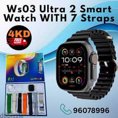 Ws03 ultra 2 smart watch WITH 7 Straps