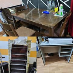 Dining table, cupboard Furnitures in affordable price