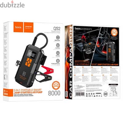 HOCO QS2 Super Energy Portable 4 in 1 Car Jump Starter 8000 MAH ,