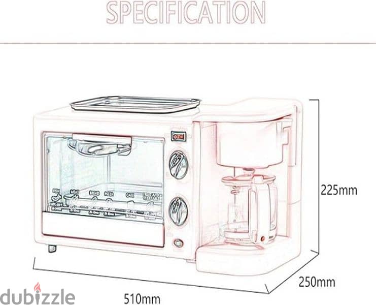 ماكينة افطار ٣ف ١ بالفرن ماركة سوكاني 1