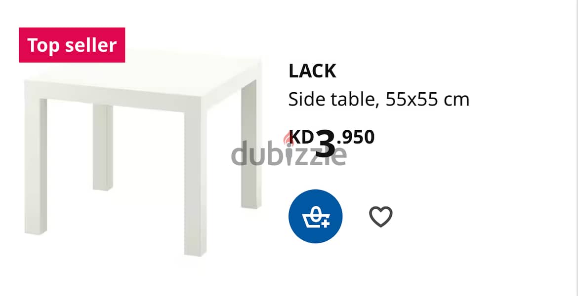 Ikea Lack Side table 2 pcs - 4 KD Negotiable 4