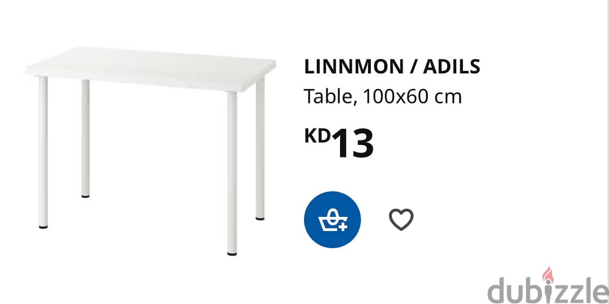 Ikea Table 100x60cm - 7 Kd negotiable 0