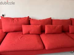 Red Sofa for sale (3 months old)