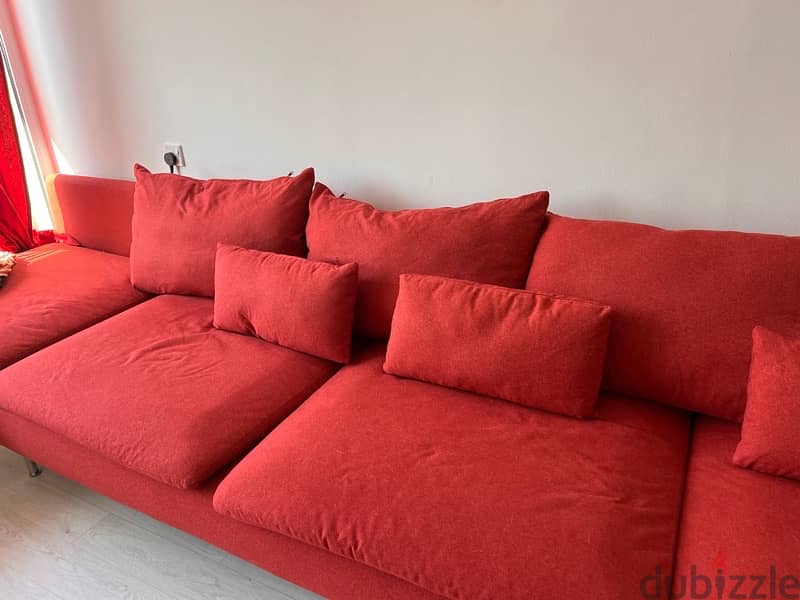 Red Sofa for sale (3 months old) 2