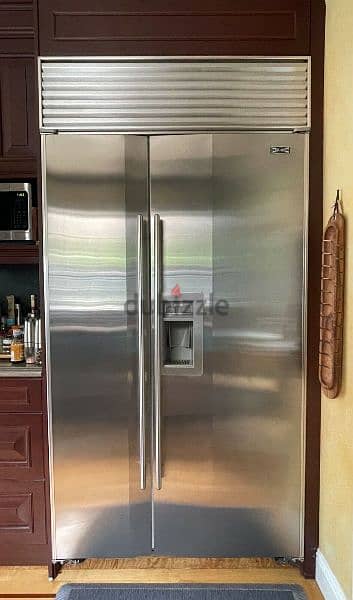 Sub Zero Refrigerator Model 680 Side by Side. 1