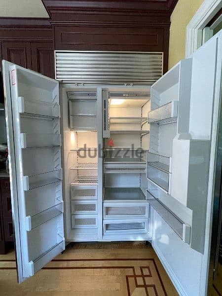 Sub Zero Refrigerator Model 680 Side by Side. 6