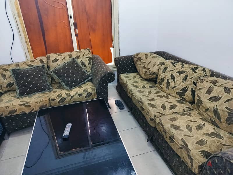 Bed 190x180 with metress and livingroom Sofa set 1