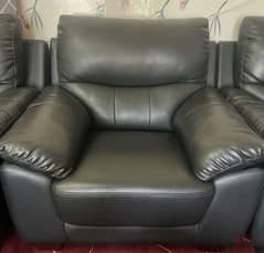 Single Seater Leather Sofa