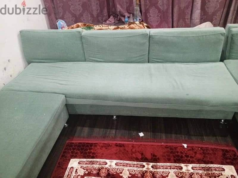 Sofa Set 7 Seater and Dining Table with four chairs for sale 1