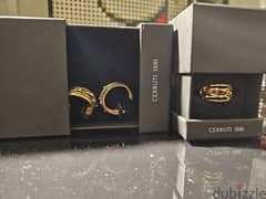 Cerruti 1881 ring+ear rings